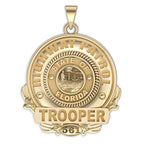 Personalized Police Badge Necklace or Charm - Shape 10