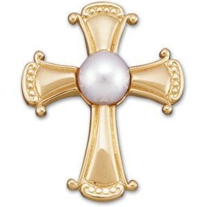 Pearl Cross Pendant