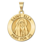 Saint Ella Religious Round Medal