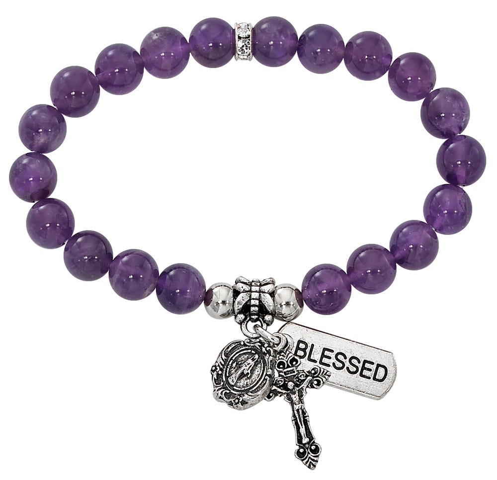 Two Decade Rosary Stretch Bracelet