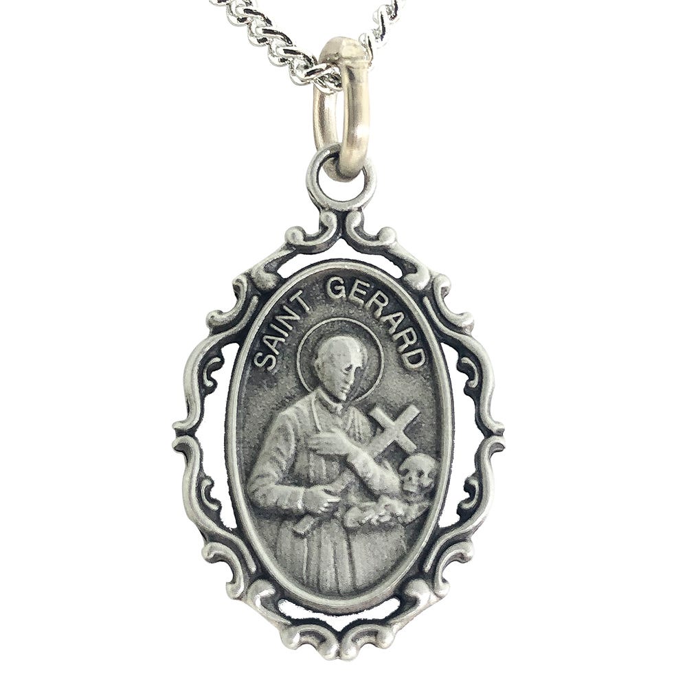 Saint Gerard Pendant With Fancy Frame