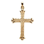 14K Yellow Gold Cross Pendant