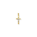 14K Two-Tone Inri Crucifix Pendant