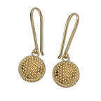 Golf Ball Kidney Wire Dangle Earrings