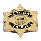 Personalized Cook County Sheriff Badge Ring with Rank