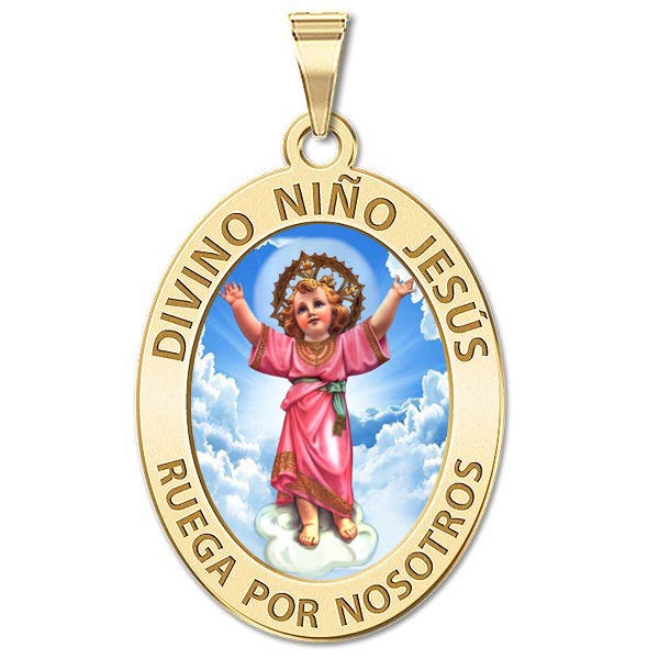 Divino Nino Jesus Color Medal