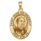 Saint Jean De Brebeuf Oval Religious Medal
