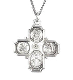 Four Way Cruciform Religious Medal