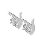 Pair of Texas Tech Guns Up Earrings