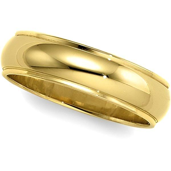 14K Yellow Gold Approx. 0.24 Inch Domed Series Wedding Band