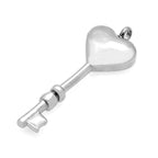 Stainless Steel High Polished Key Heart Cremation & Ash Holder