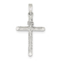 Polished And Textured Inri Cross Pendant