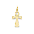 14K Ankh Cross Charm