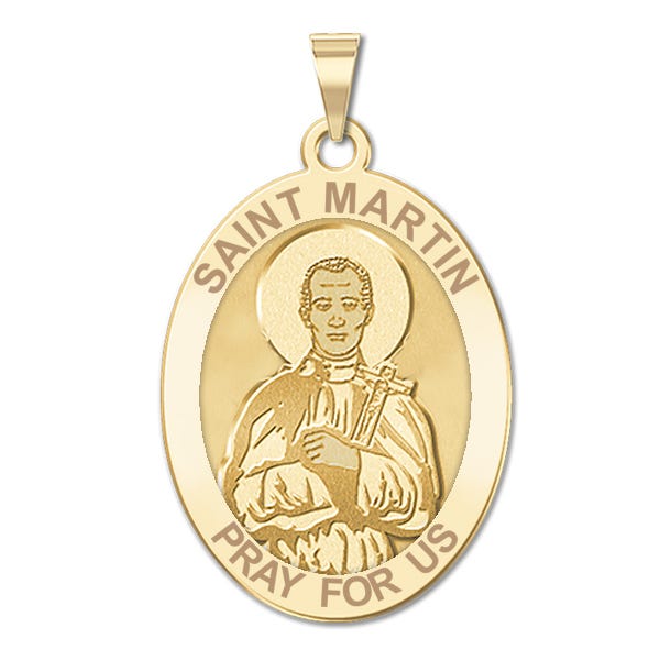 Saint Martin De Porres Religious Oval Medal