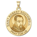 Saint Robert Southwell Round Religious Medal