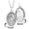 Saint Sebastian Baseball Oval Medal