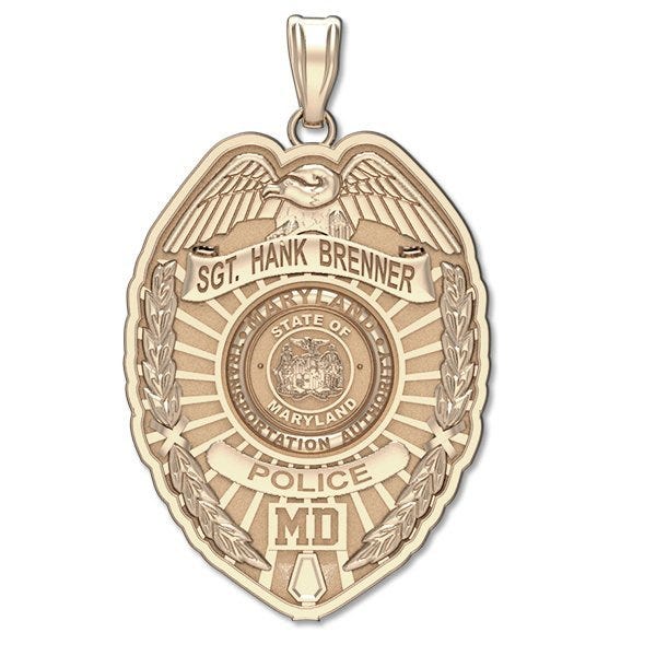 Personalized Maryland Transportation Authority Badge with Your Name and Badge Number