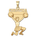 Custom Cheerleader Charm or Charm or Pendant