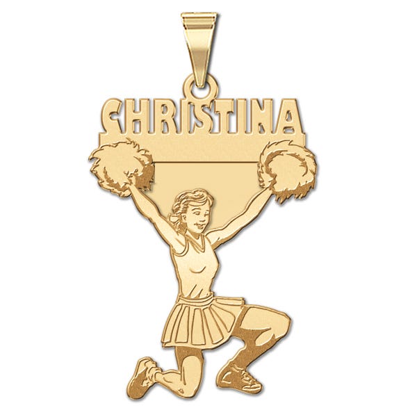 Custom Cheerleader Charm or Charm or Pendant