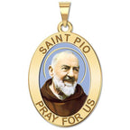 Saint Pio of Pietrelcina - Oval "Color