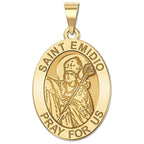 Saint Emidio Oval Religious Medal