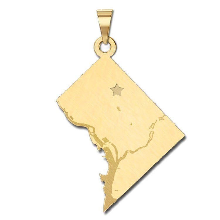 Personalized Washington Dc Pendant or Charm