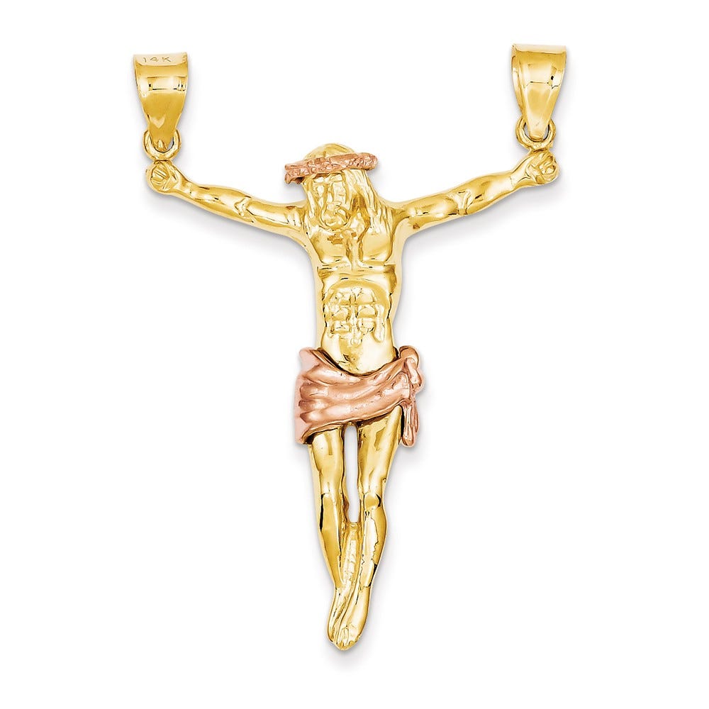 14K Two-Tone Rose Corpus Pendant