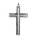 Sterling Silver Laser Designed Cross Pendant