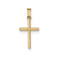 14K Polished Cross Pendant