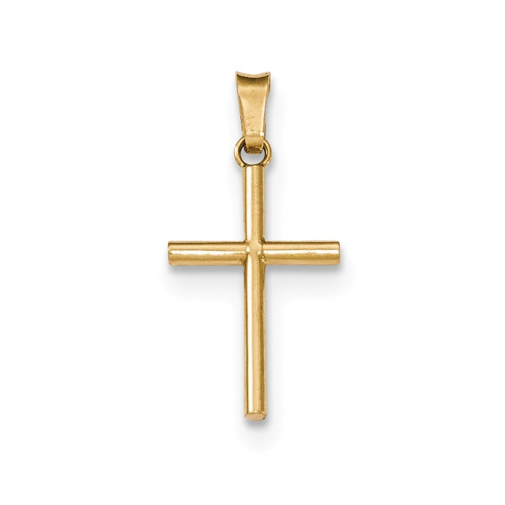 14K Polished Cross Pendant