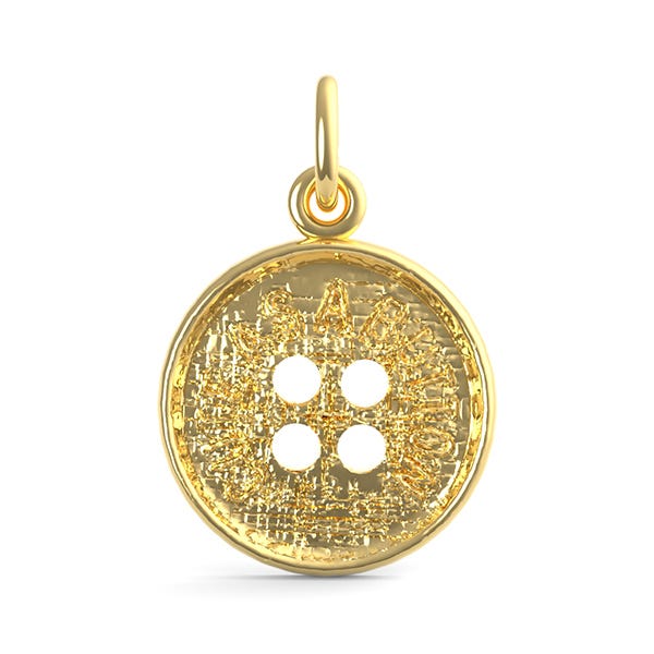 Cute As A Button Engravable