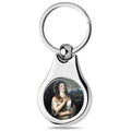 Stainless Steel Color Saint Mary Magdalene Keychain