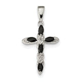 Sapphire And Diamond Cross Pendant