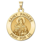 Saint Phoebe Religious Medal "Round