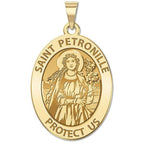 Saint Petronille Oval Religious Medal