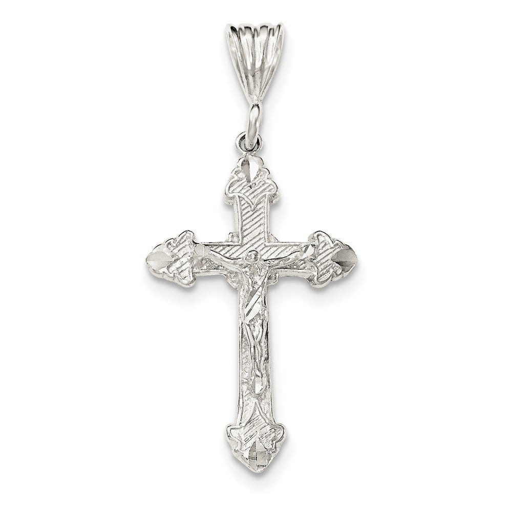 Diamond Cut Crucifix Pendant