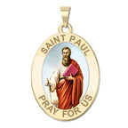 Saint Paul Religious Medal Oval Color