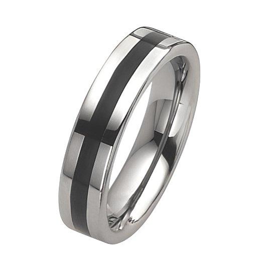 Dura Tungsten Enameled Approx. 0.24 Inch Polished Wedding Band