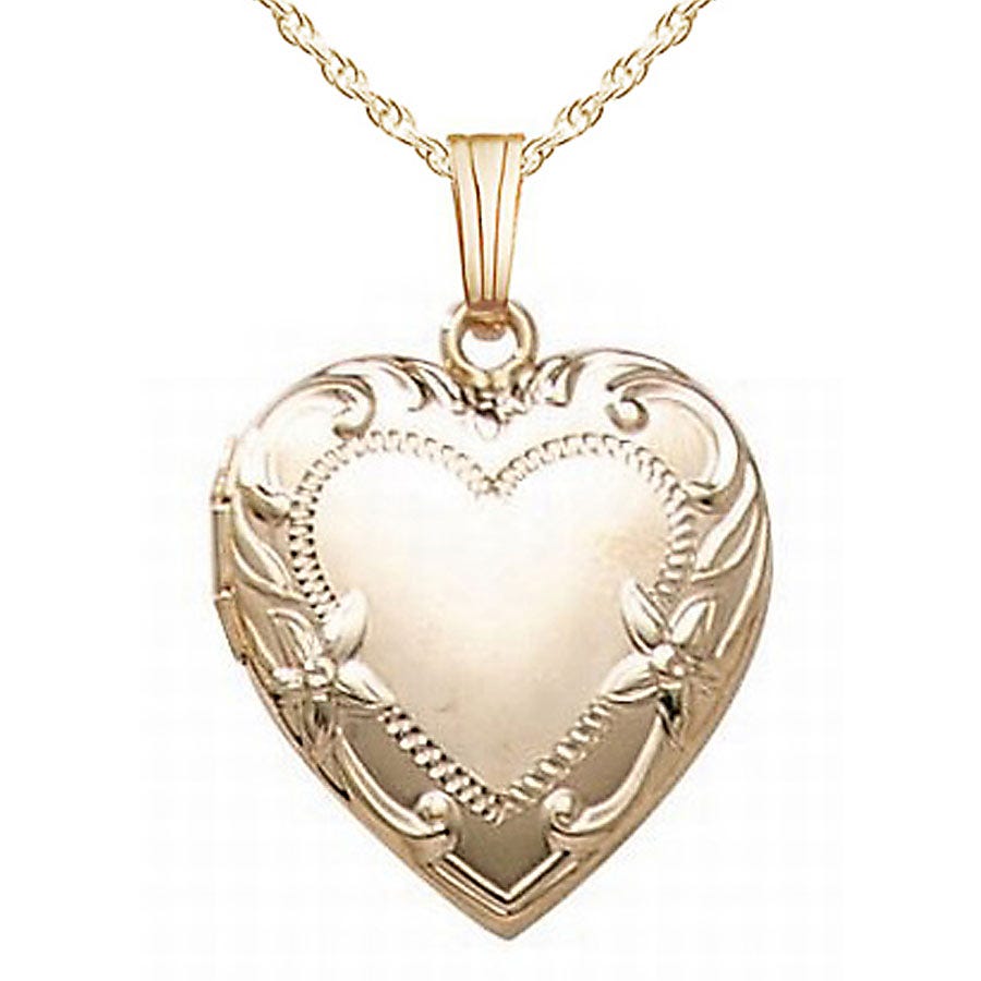 Floral Heart Photo Locket