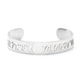 Personalized Coordinate Cut Out Cuff Bracelet