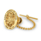 Saint Francis of Assisi Religious Tie Tack