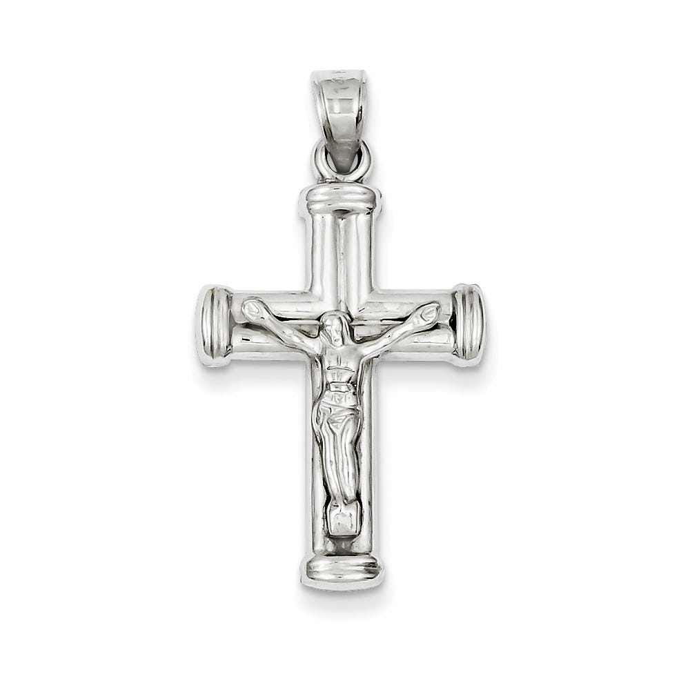 White Gold Reversible Crucifix Pendant