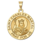 Saint Charles Martel Round Religious Medal