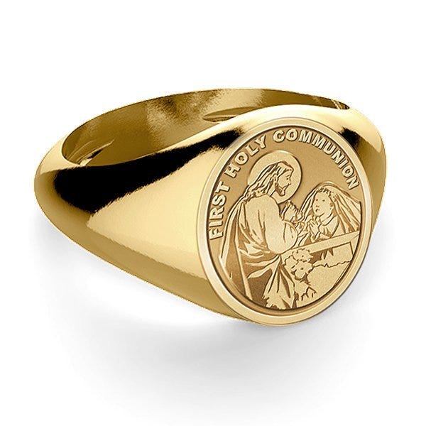 First Holy Communion Religious Ring For A Girl