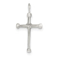 Sterling Silver Ball-Ended Cross Charm