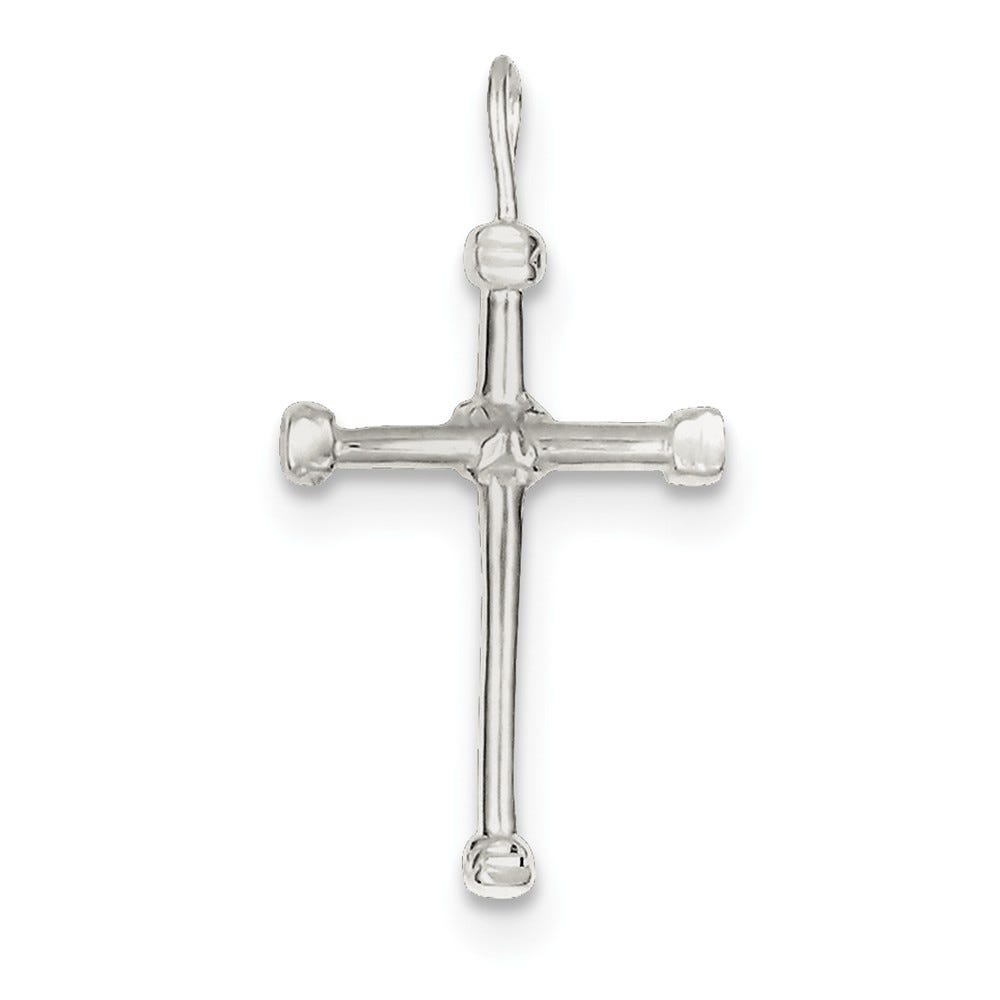 Sterling Silver Ball-Ended Cross Charm