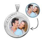 Custom Photo Engraved Round Charm