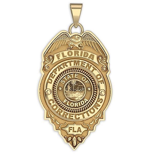 Personalized Florida Correction Officer Police Badge with Your Badge Number