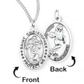 Saint Christopher Double Sided Female Basketball Medal