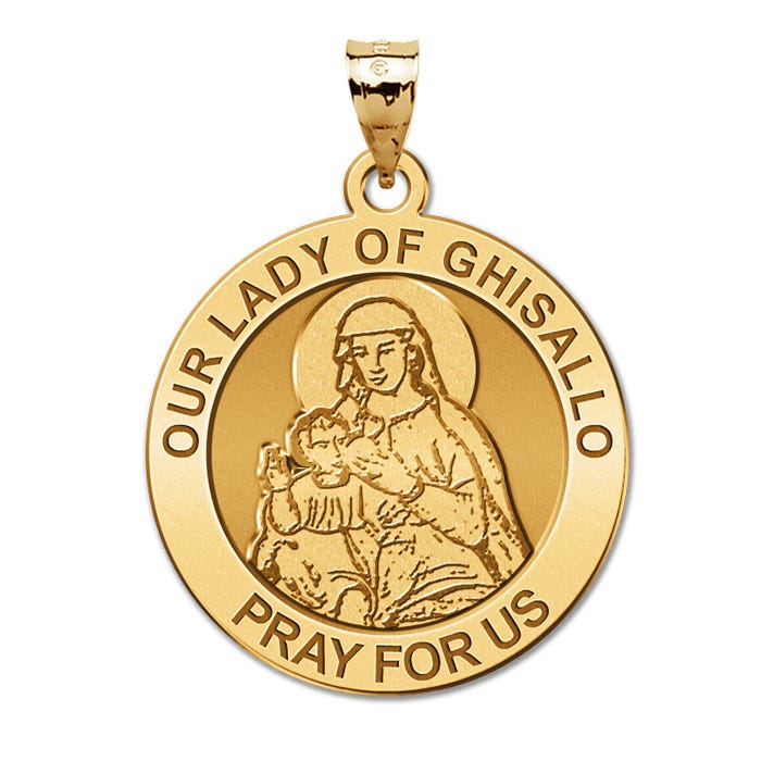 Our Lady Of Ghisallo Round Religious Medal